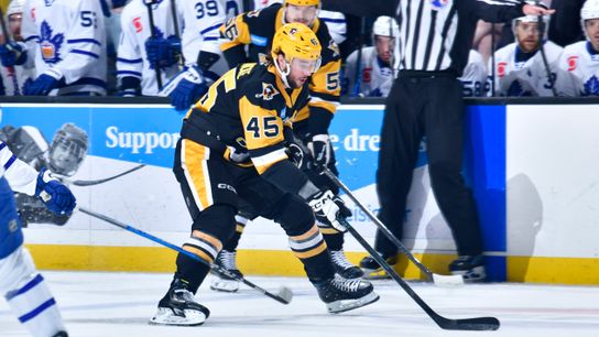More complete Brunicke loving AHL playoffs taken in Wilkes-Barre, Pa.. Photo by WILKES-BARRE/SCRANTON PENGUINS