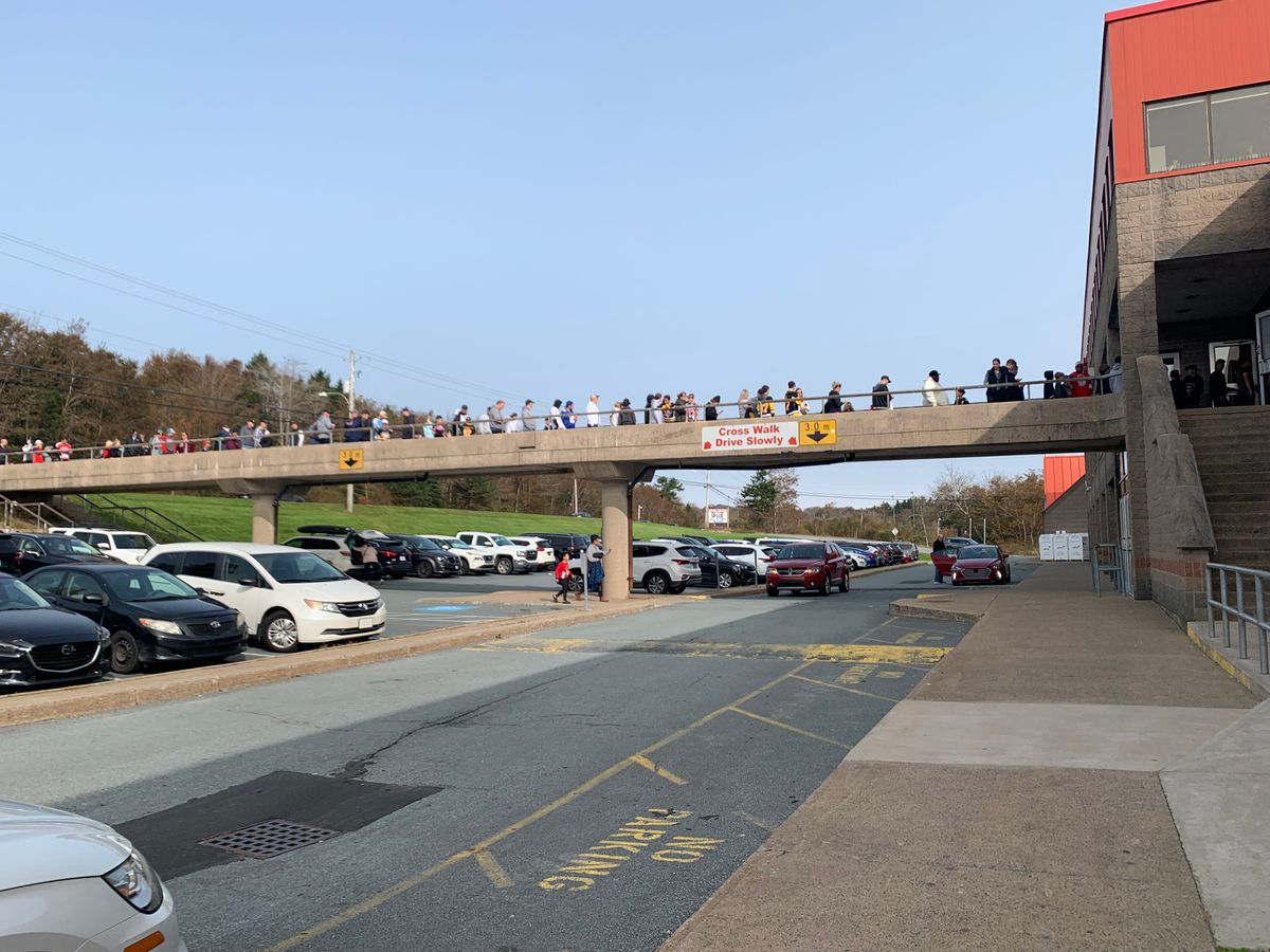 Line to get into Cole Harbour Place