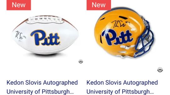 Want a signed Slovis football? Or helmet? Here's what it'll cost taken on the South Side (Pitt)