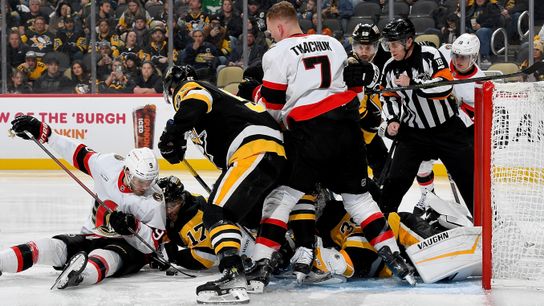 Haase: Neither goaltender is the answer taken Uptown. Photo by JOE SARGENT / GETTY