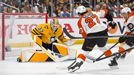Final: Penguins 3, Flyers 2 taken in Pittsburgh. Photo by JEANINE LEECH / GETTY