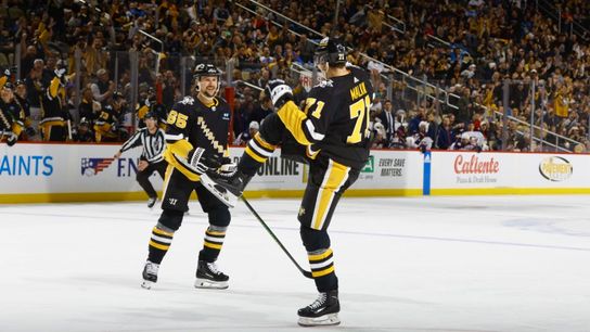 Malkin's parents get assist on his two-goal night vs. Blue Jackets taken at PPG Paints Arena (Penguins)